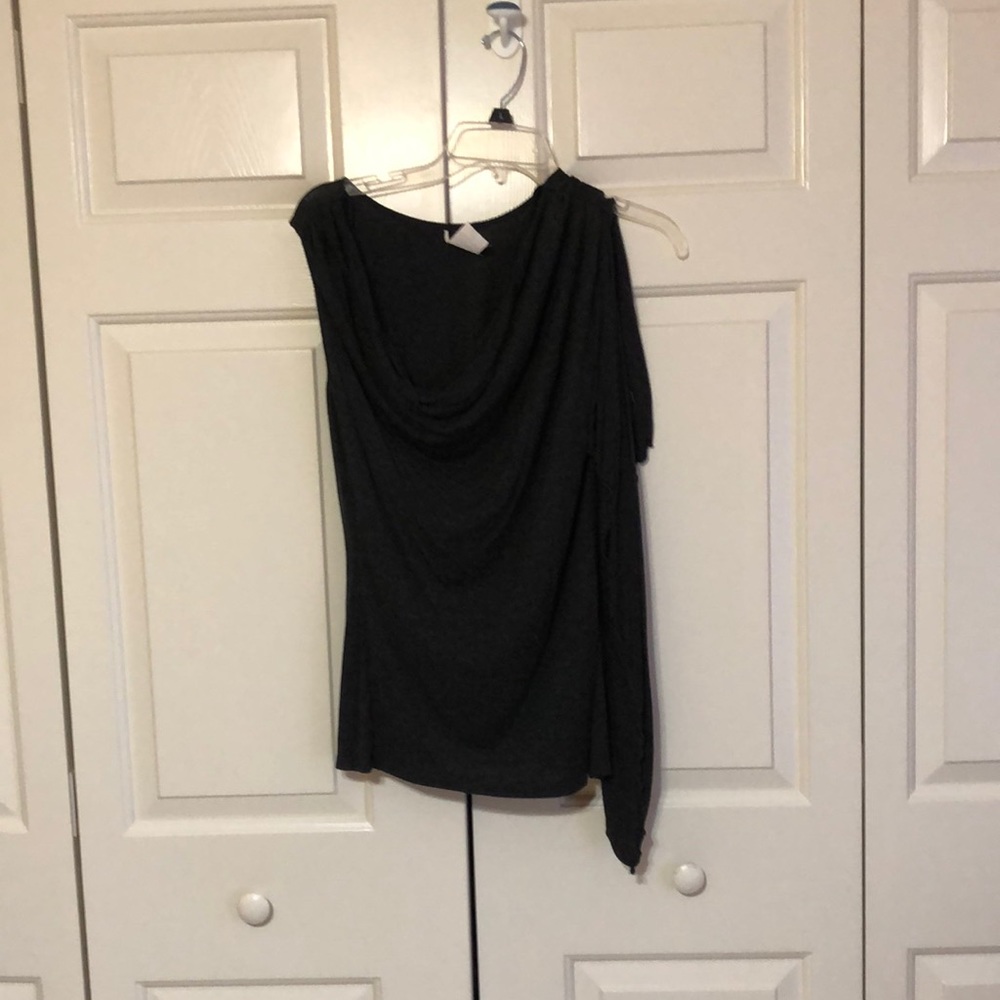 2/$20 👚 Asymmetrical Gray Blouse